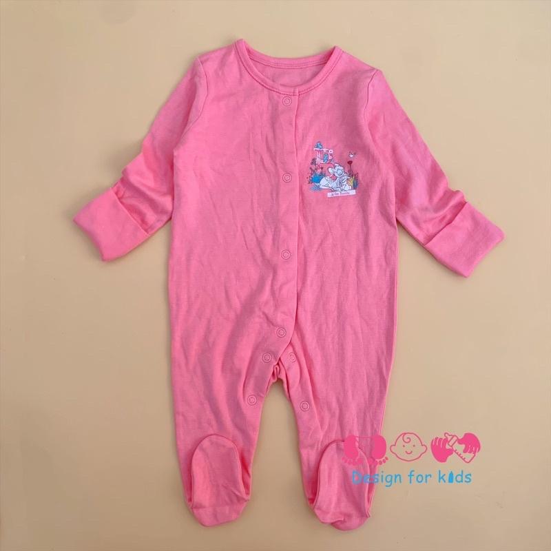 (Chọn mẫu) Sleepsuit / bodysuit CÓ BAO TAY LẬT cho bé 0-3m, 3-6m (3-5,5kg)