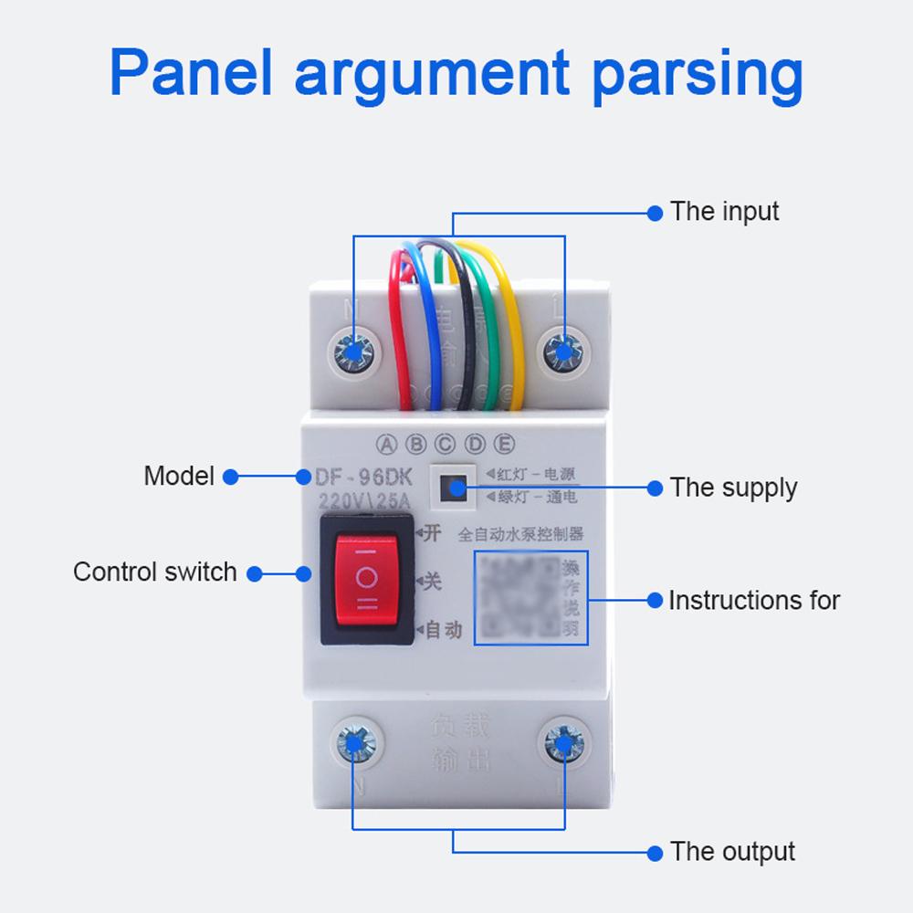 Fully Automatic Water Level Controller Water Tower Well Pool Water Pump Water Supplys and Drainage Controller