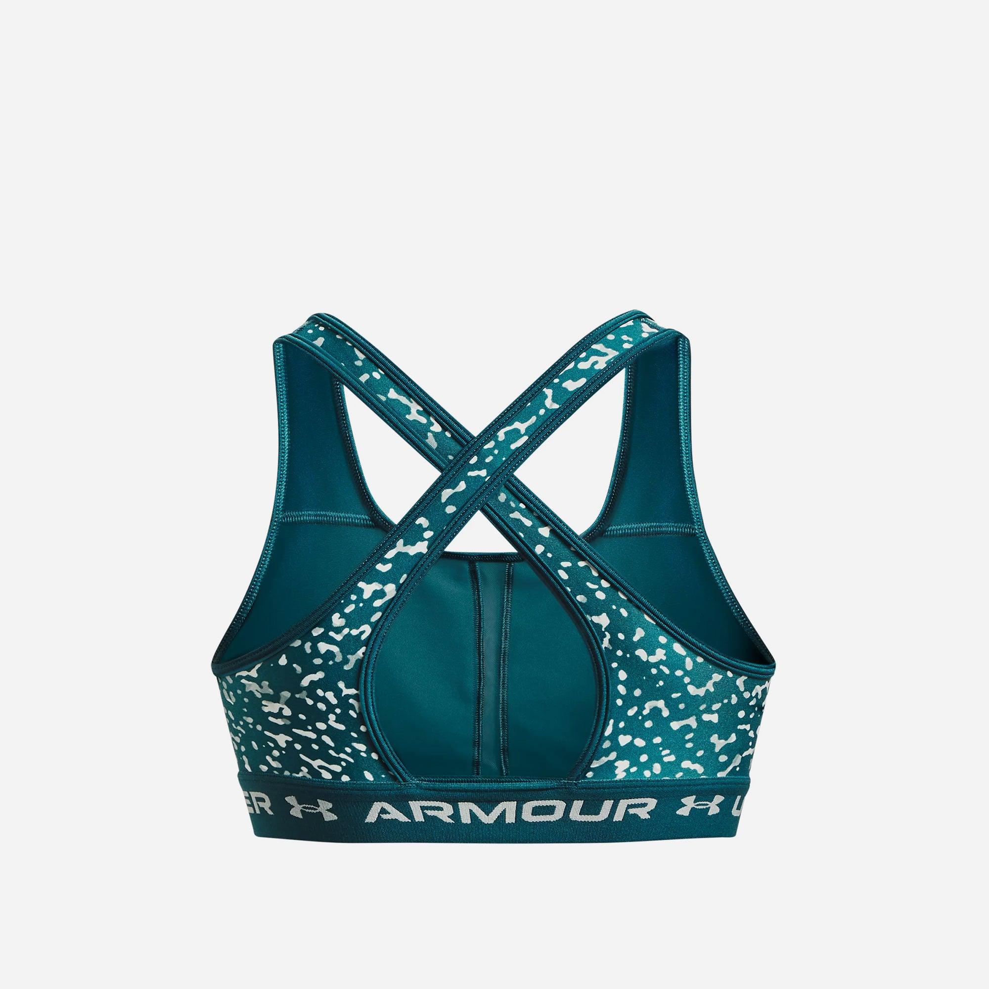 Áo bra thể thao nữ Under Armour Crossback Mid Print - 1361042-716