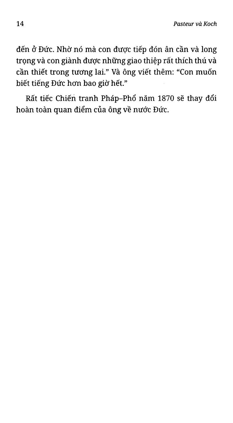 Sách Pasteur Và Koch Cuộc Đọ Sức Của Những Người Khổng Lồ Trong Thế Giới Vi Sinh Vật