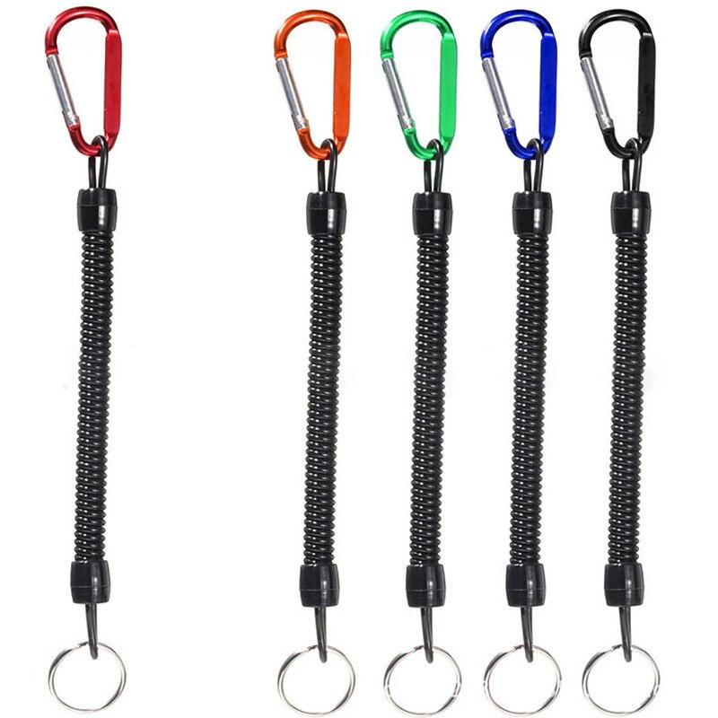 Fishing Lanyards Boating Ropes Retention String Fishing Rope With Camping Carabiner Secure Lock Fishing Tools Accessories