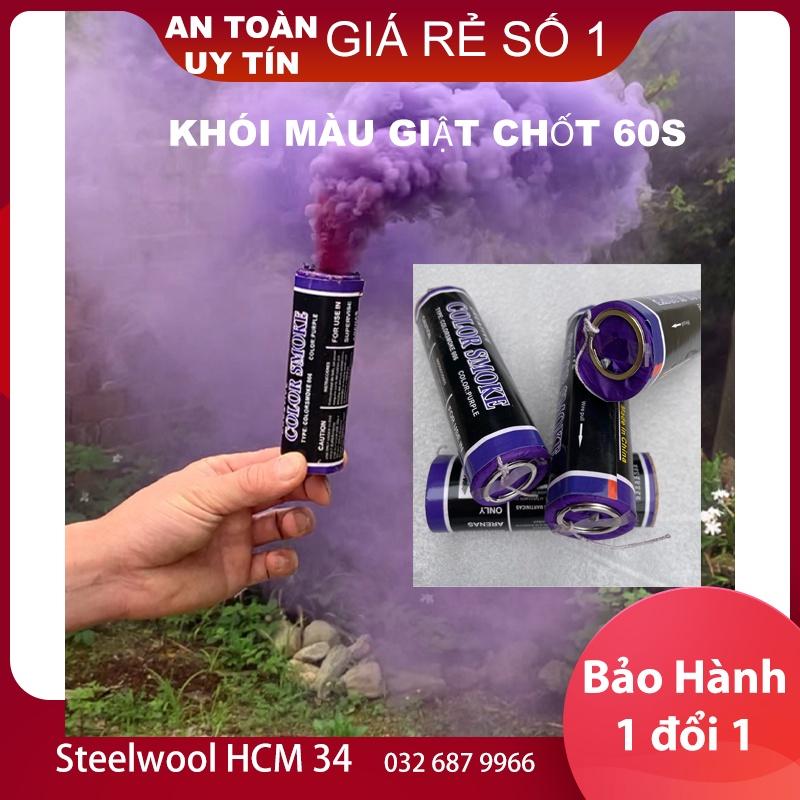 khói màu giật chốt 60s cao cấp màu tươi đẹp combo5 trái