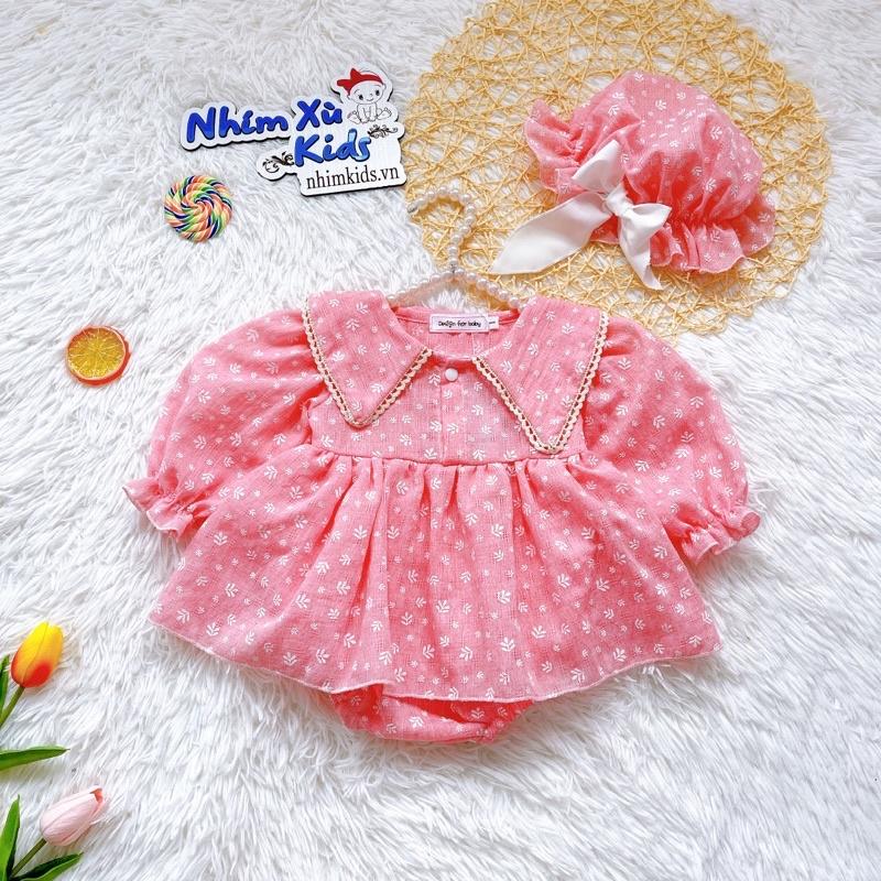 [3-12kg] Body Hoa Thỏ Bèo NHÍM XÙ KIDS Cho Bé Gái Sơ Sinh,Đầy Tháng,Thôi Nôi, Sinh Nhật B086