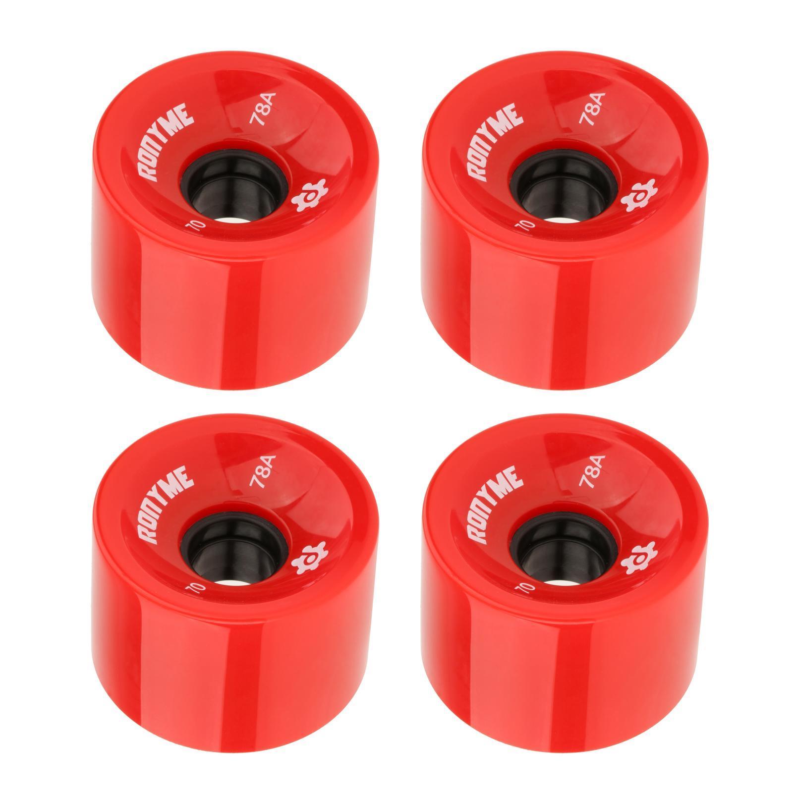 8Pcs Skateboard Wheels 70mm Longboard Wheels Cruiser Wheels Street,