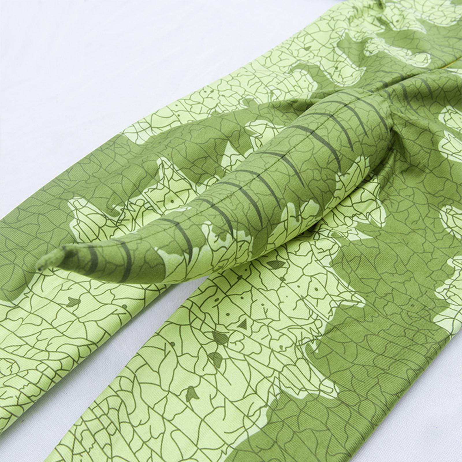 Kids Dinosaur Costume Unisex Green Suit for Dress up Party Cosplay Toddler