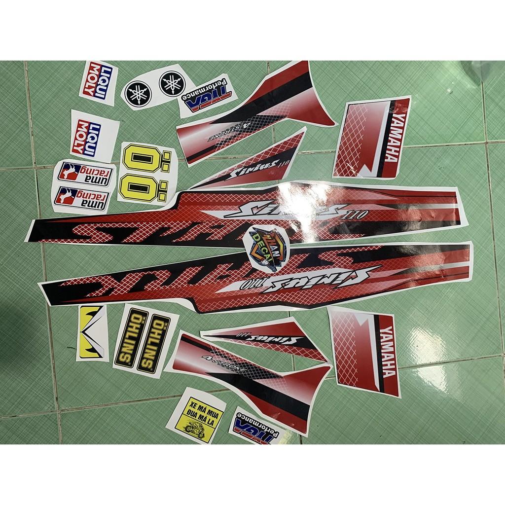 Tem sirius 110 spark đỏ đen