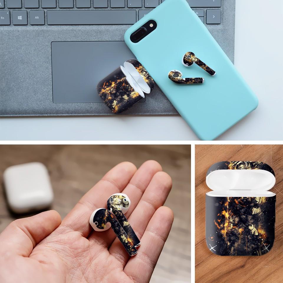 Miếng dán skin cho AirPods in hình Dragon Ball - Goku Super Saiyan 3 - 7vnr79