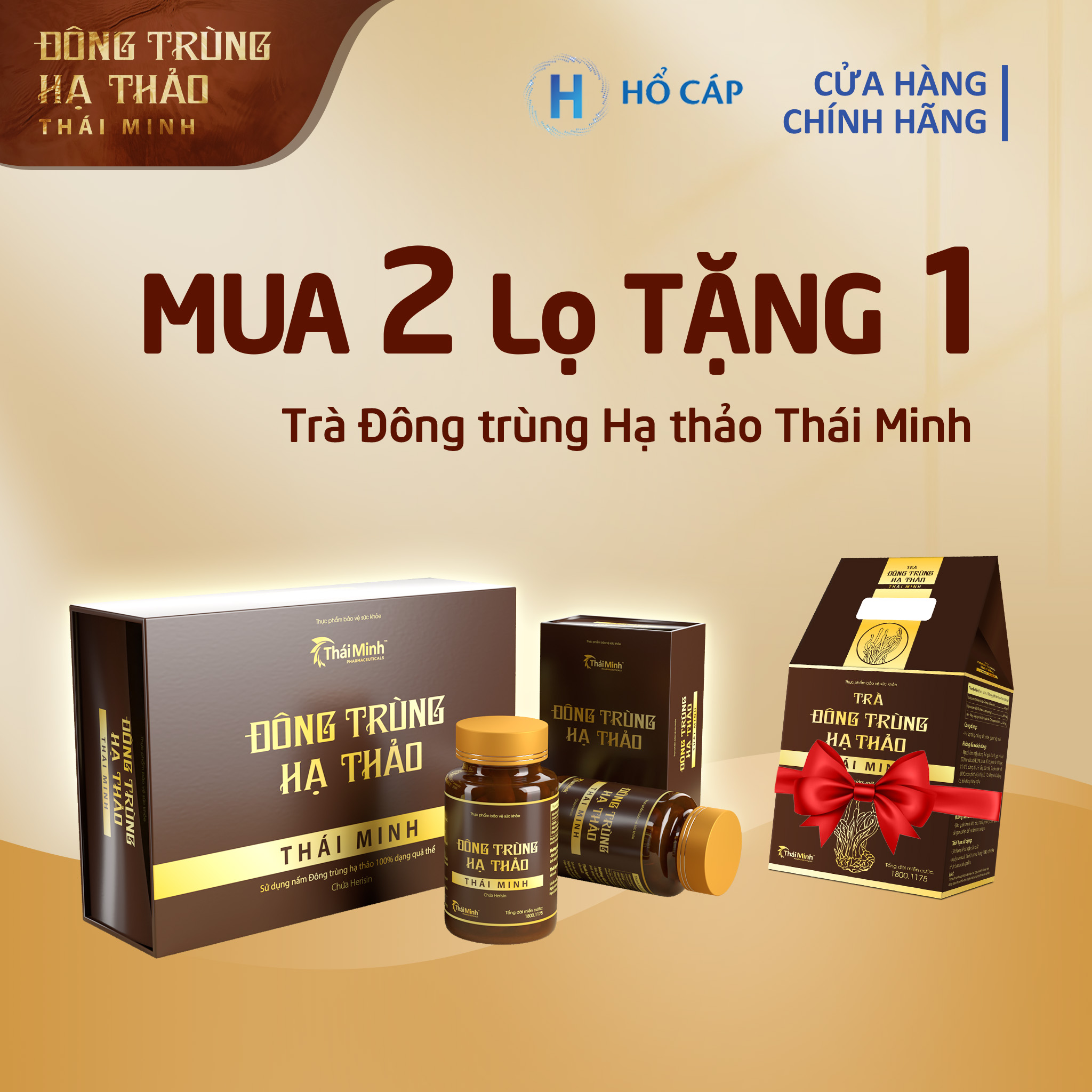 Đông Trùng Hạ Thảo Thái Minh - Hộp 30 Viên Loại Thượng Hạng 