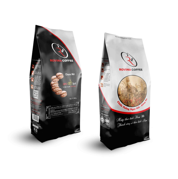Cà Phê Rovina Đam Mê- Pha Phin - Gói 500gr Mùi Thơm Quyến Rũ, Đậm Đà Mang Lại Những Tách Cà Phê Tuyệt Hảo Thương Hiệu Rovina Coffee