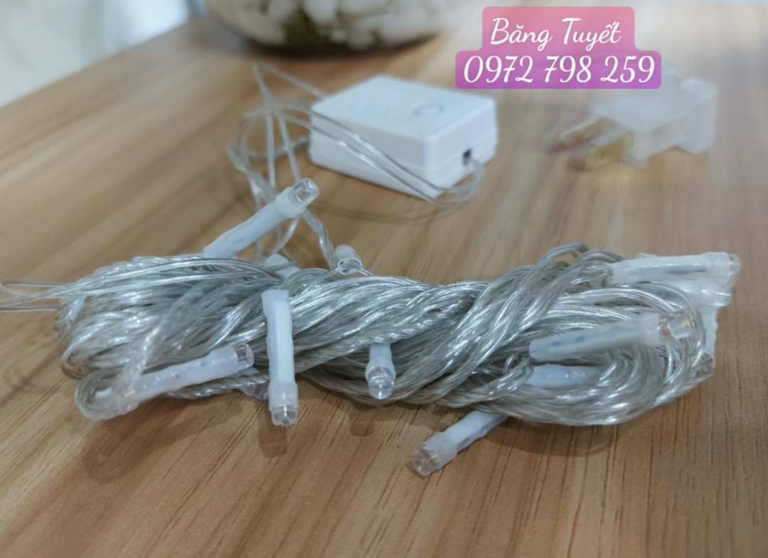 ĐÈN CHỚP LED DÂY BẨY MÀU 5M CÓ CHỈNH CHẾ ĐỘ NHÁY , CÓ CHÂN CẮM