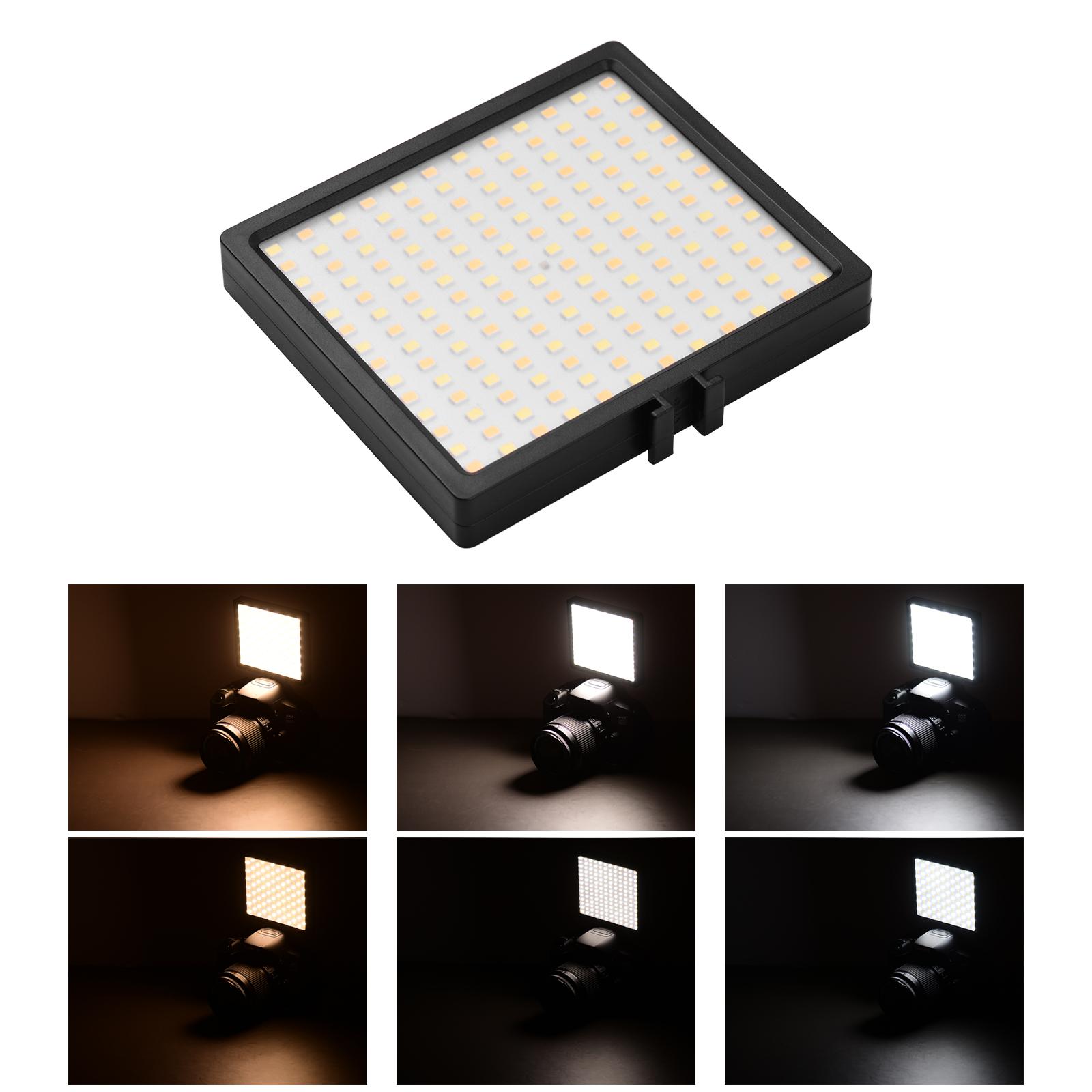 Đèn LED video Ánh sáng chụp ảnh 9W 3200K-6000K Nhiệt độ hai màu 5 mức Độ sáng có thể điều chỉnh