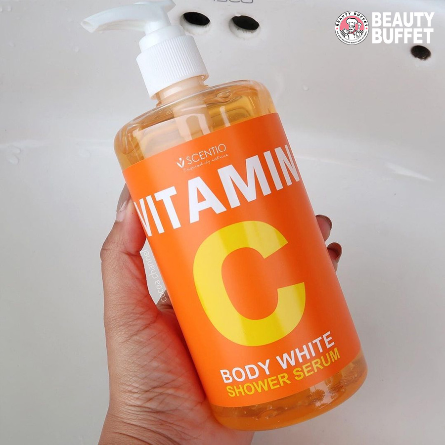 Sữa tắm dưỡng trắng và phục hồi da chuyên sâu Scentio Vitamin C 450ml