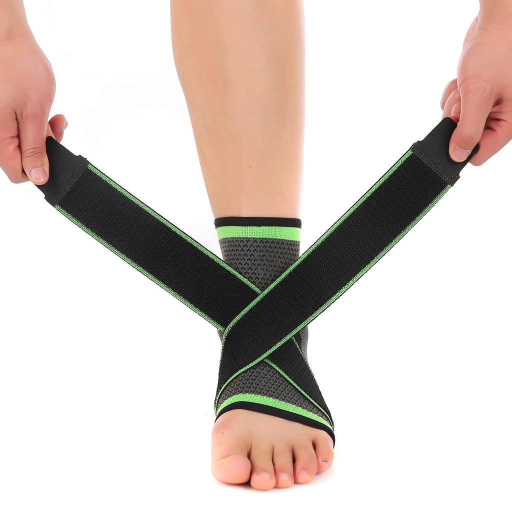 Adjustable Compression Sleeve Ankle Support Brace Wrap Strap Prevent Strain Heel Spurs Joint Pain Plantar Fasciitis