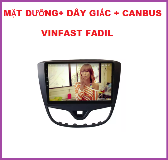 Mặt dưỡng +dây giắc + CANBUS cho xe VIN.FAST FA.DIL, Khung dưỡng lắp màn hình 9inch cho xe FA.DIL. Đầu đủ phụ kiện đi kèm.