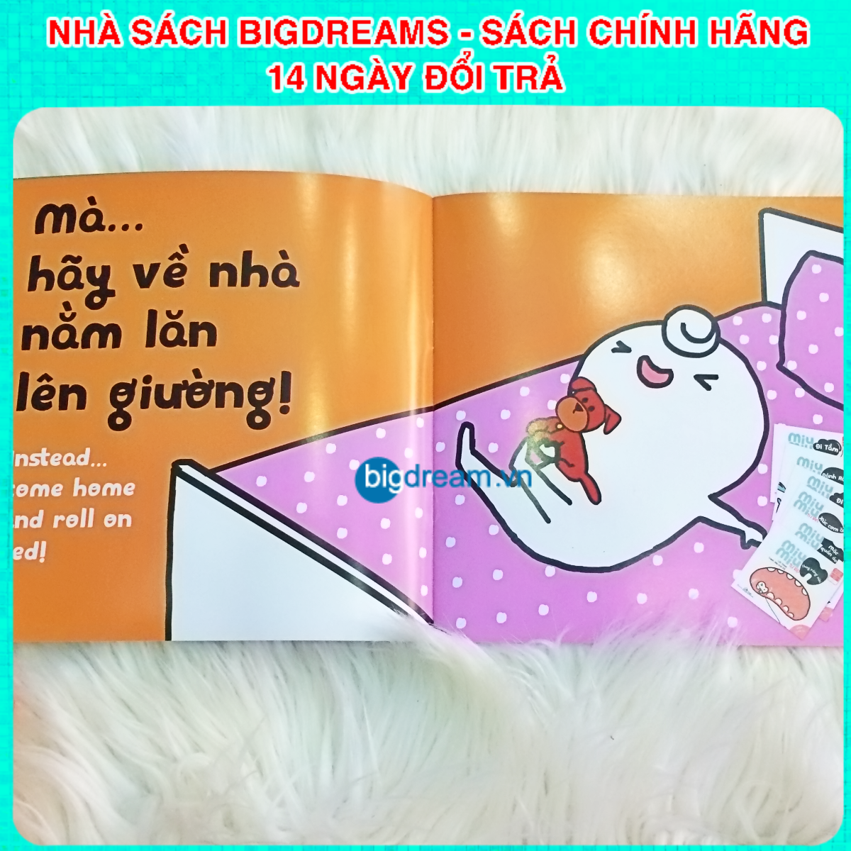 BẢN MỚI SONG NGỮ Miu Bé Nhỏ - Đừng Ăn Vạ Nhé! Phần 1 Ehon Kĩ Năng Sống Cho Bé 1-6 Tuổi Miu miu tự lập hiểu chuyện