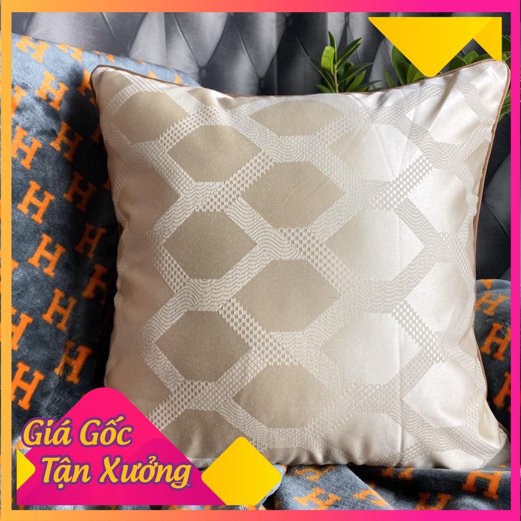 Gối Tựa Lưng Trang Trí Hoa Văn Hiện Đại Kích Thước 45x45cm - 1