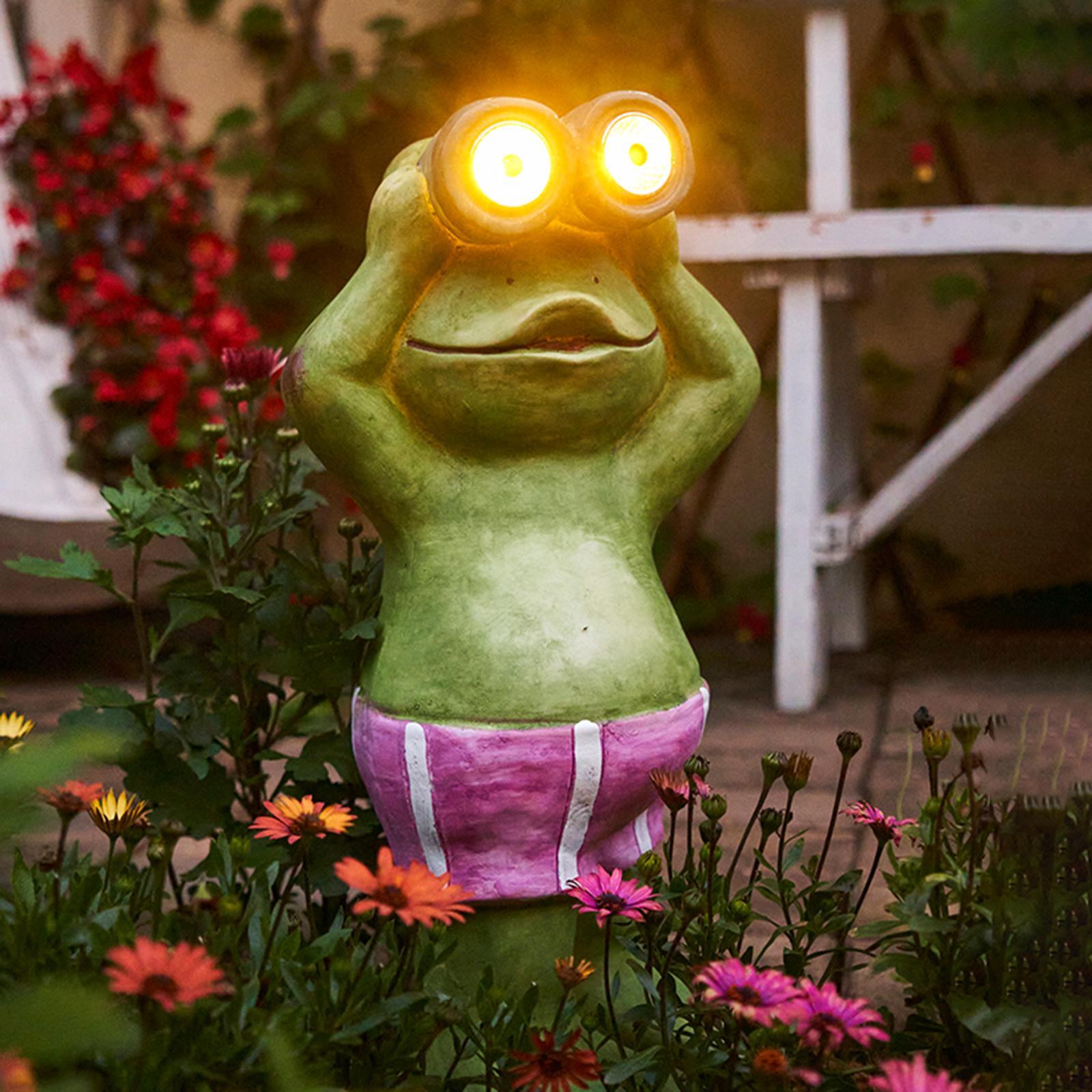 Garden Lights Frog Solar Powered Lamp Stakes LED Decoration Lamp for Yard Patio Pathway