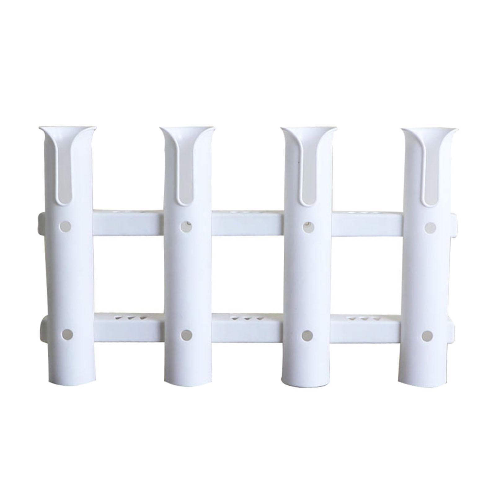 Fishing Rod Holder 4 Pole Bracket Tube for Boat Marine Side-Mount