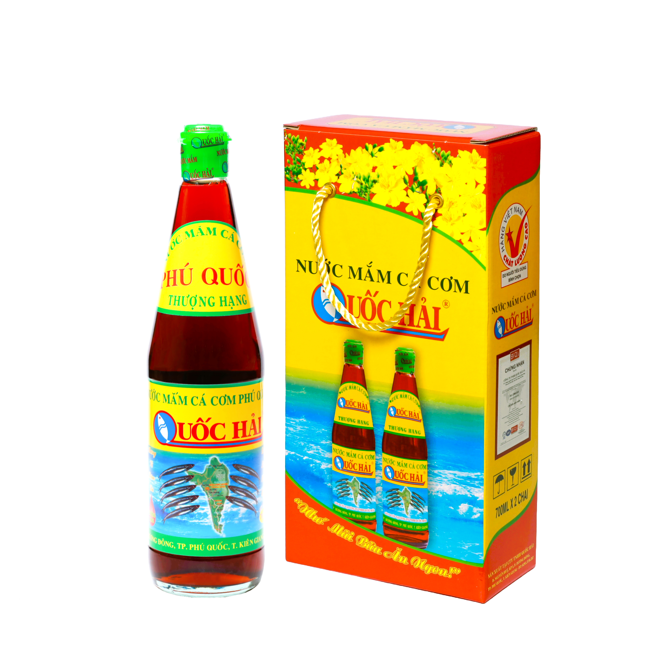 Nước Mắm Phú Quốc - Quốc Hải Thượng Hạng - Hộp 2 chai 700ml