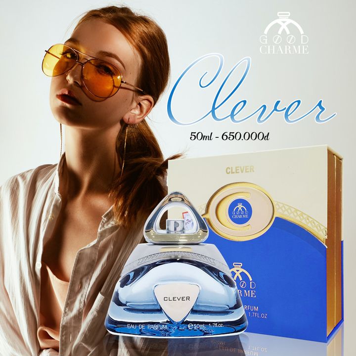 Nước hoa nữ cao cấp, Charme Clever, hương hoa nữ tính, toát lên sự hồn nhiên, yêu đời và hoạt bát, 50ml