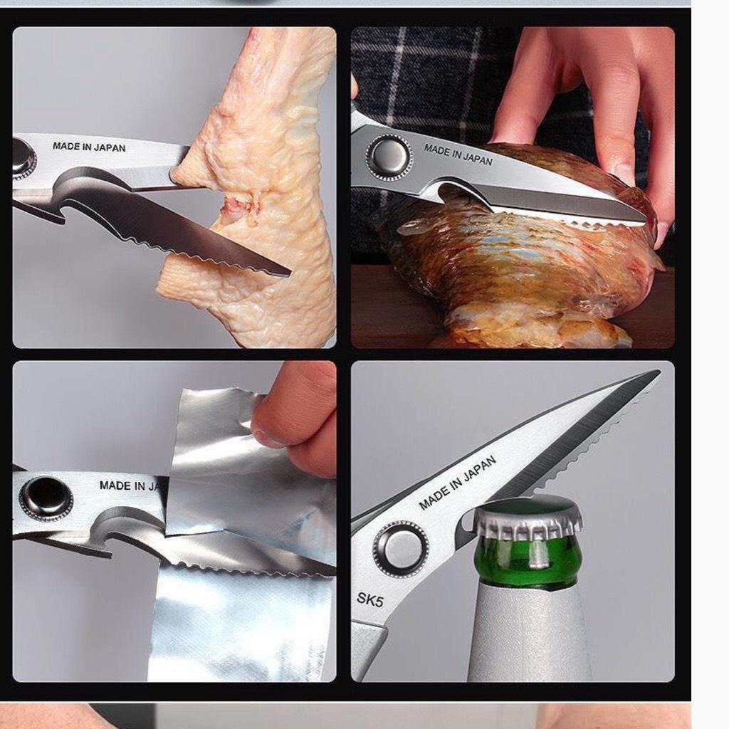 Kéo Nhật SK5 Kéo cắt thực phẩm sắc bén với tay cầm bằng hợp kim nhôm nhẹ,bền đẹp