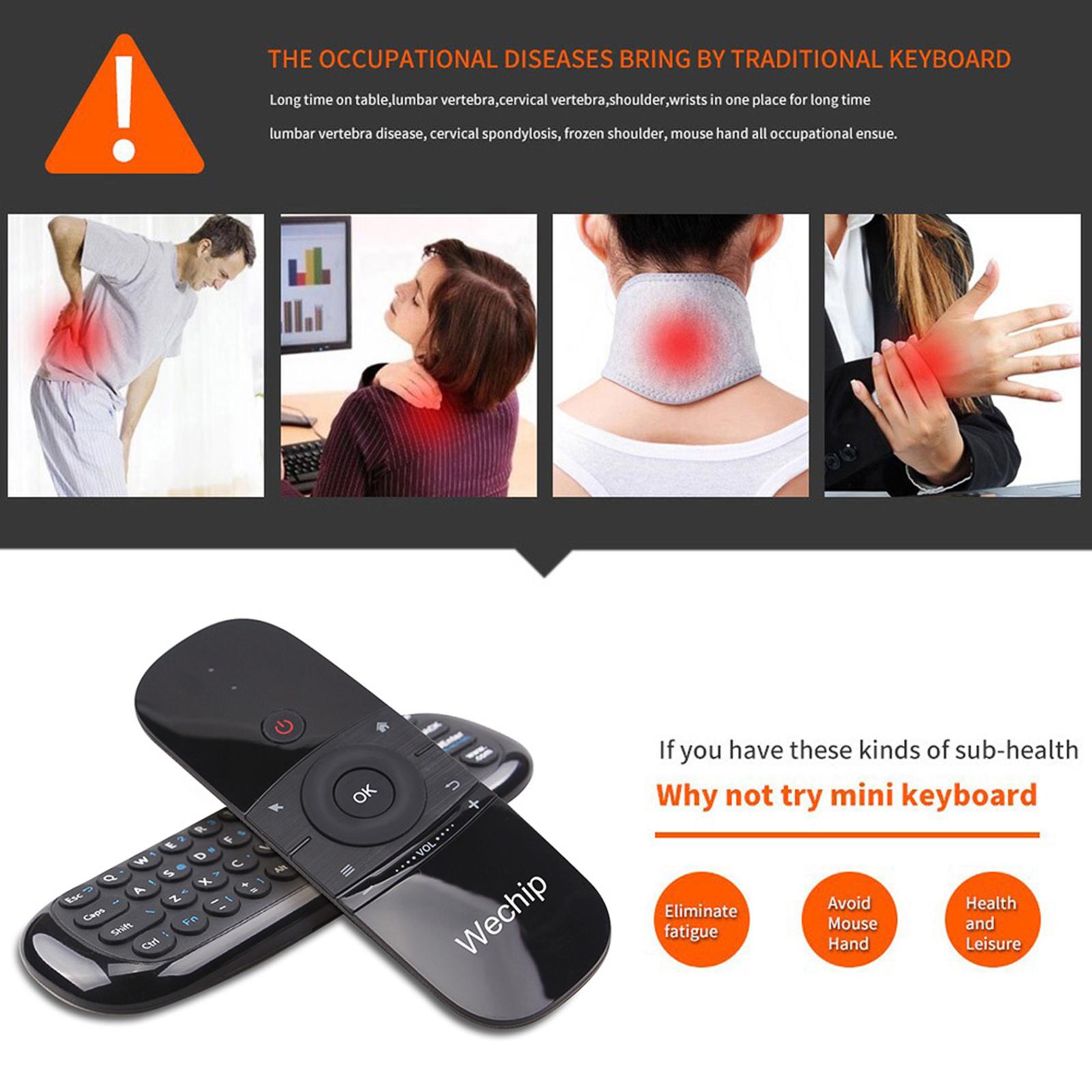 Chuột không dây Wechip W1 2.4G không dây Điều khiển từ xa