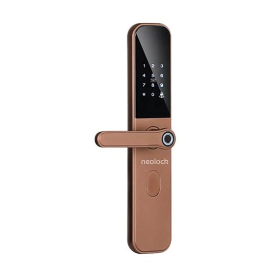 Khoá cửa vân tay mở qua ứng dụng di động cho cửa gỗ chung cư homestay Neolock - Neo5S