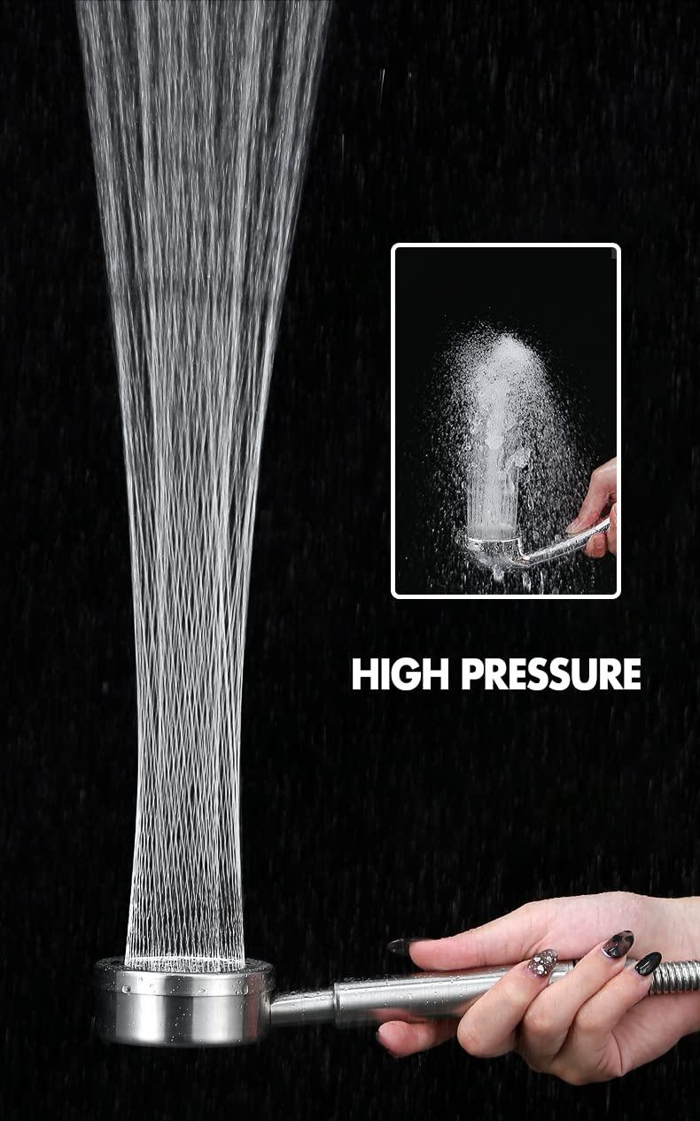 Đầu Sen Tắm Cao Áp Bằng Thép Không Gỉ 304, Đầu Sen Phòng Tắm Tiết Kiệm Nước Lắp Đặt Dễ Dàng - Phương Pháp Xịt Hình Eo