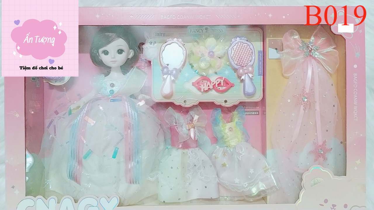Đồ chơi bé gái - Đồ chơi búp bê- Hộp búp bê Barbie, búp bê BJD khớp xoay kèm phụ kiện cửa hàng đồ ăn nhanh, bán kem
