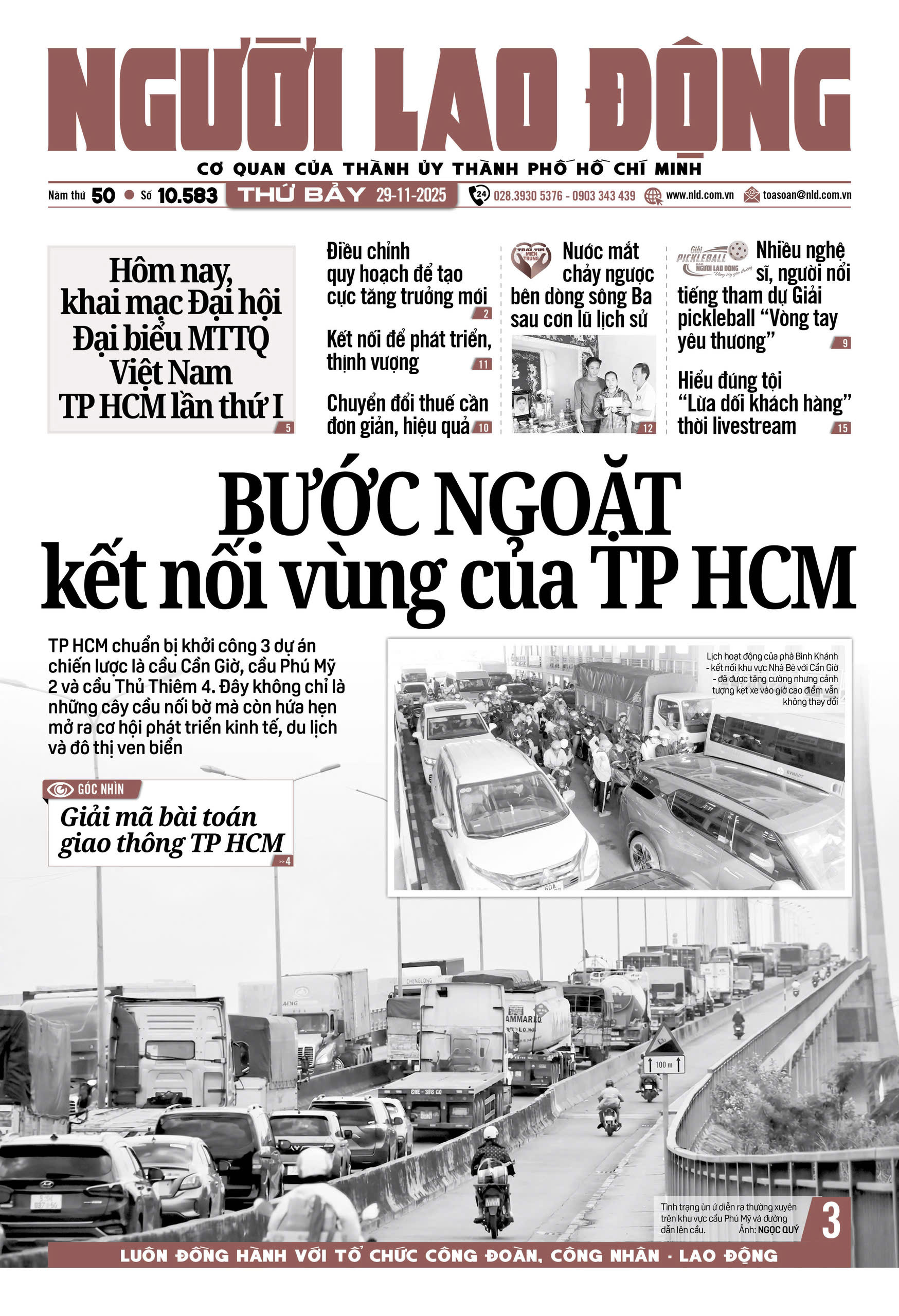 Nhật báo Người Lao Động từ ngày 24-11-2025 đến 30-11-2025