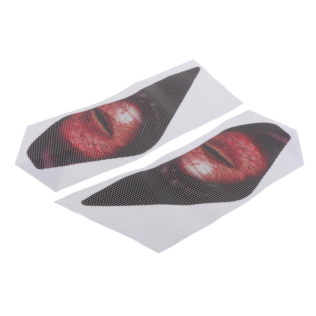 2Pair Sport Motorcycle Accessories Eyes Headlight Sticker for New
