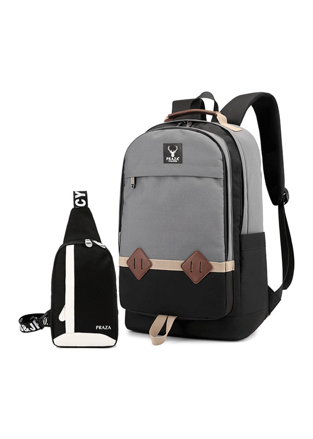 Combo Balo Thời Trang Unisex PRAZA - BL167 & Túi Đeo Messenger PRAZA - DC090