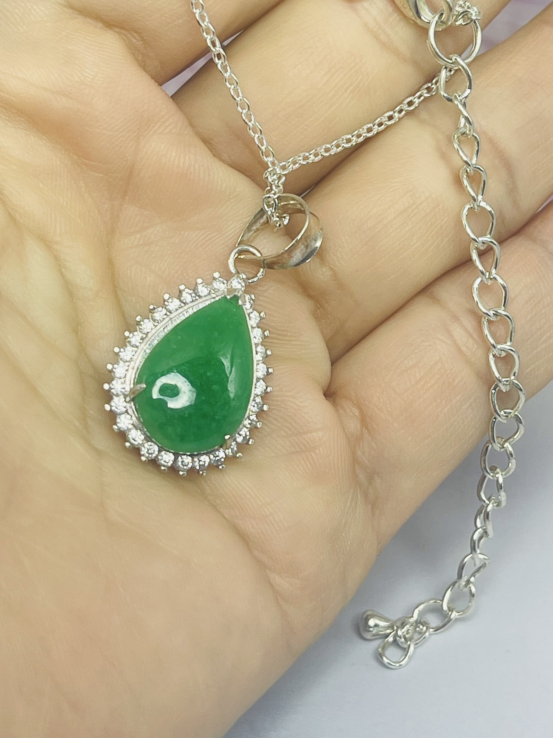 Dây chuyền Bạc 925 Mặt Đá