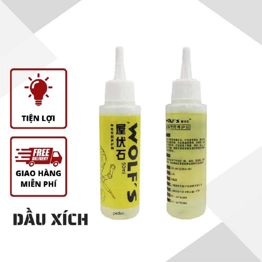 Dầu Tra Xích Xe Đạp Thể Thao, Dầu Tra Sên Xe Đạp Pedan 50ML Chuyên Dùng Sửa Chữa & Bảo Dưỡng Xe Đạp - Xe Máy