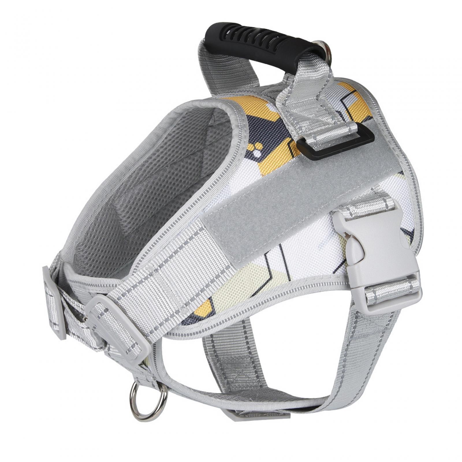 Dog Harness Vest Adjustable Traveling Walking Reflective Pet Harness No Pull
