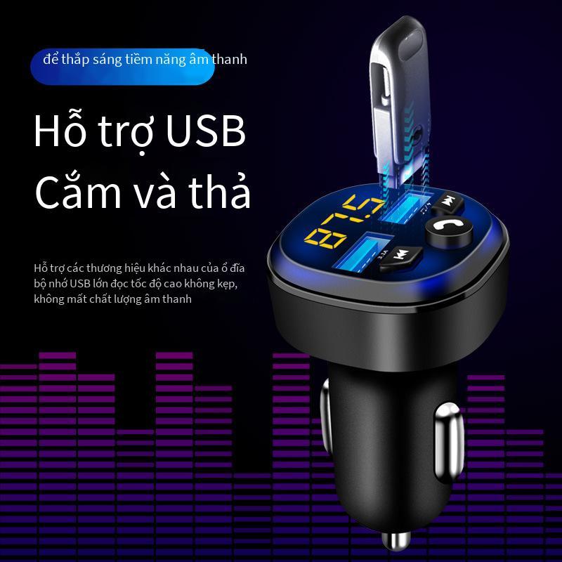 Thuận lợi nhất sạc xe hơi xe hơi mp3 bluetooth máy phát fm qc sạc xe hơi bluetooth sạc xe hơi đa chức năng