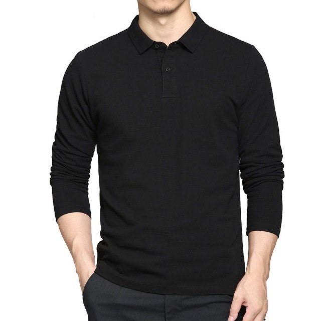 Áo Thun Dài Tay - Áo Thun Giữ Nhiệt Cổ Bẻ Chất Vải Cotton - Mặc Là Đẹp - Mã POLODT