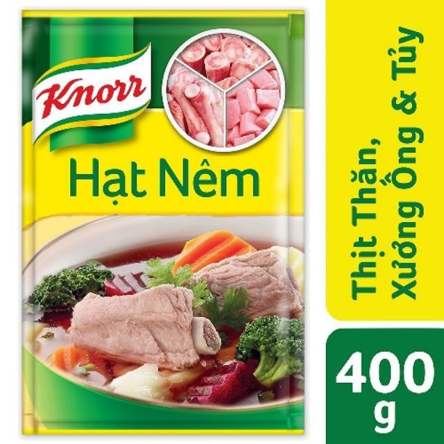 Hạt nêm Knorr thịt thăn, xương ống, tủy gói 400g