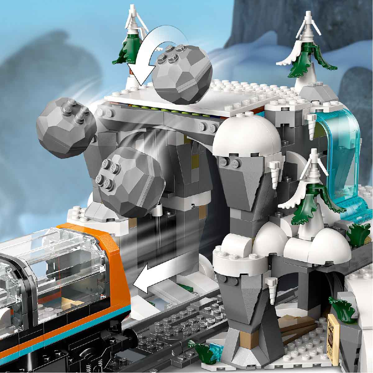 LEGO CITY 60470 Đồ Chơi Lắp Ráp Tàu Lửa Khám Phá Bắc Cực (1517 chi tiết)