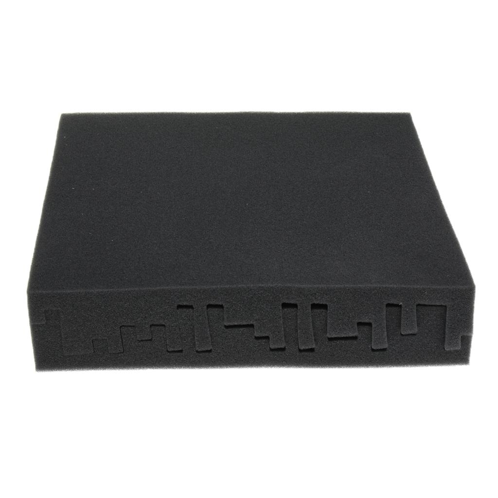 4 Pieces PU Studio Acoustic Foam Soundproofing Nosie Dampening Panels Black