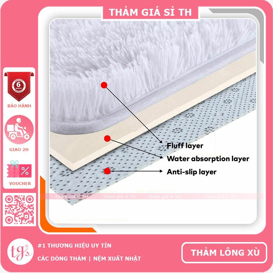 Thảm Lông Xù Trắng Sữa | 100x160cm | Thảm Trang Trí Phòng Khách - Phòng Ngủ - Thảm Trải Sofa - Thảm Dành Cho Bé