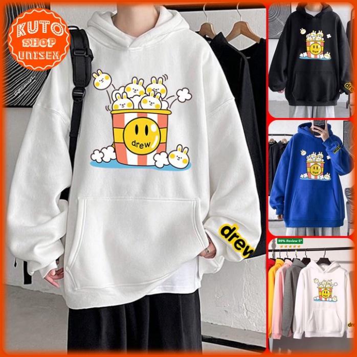 ÁO HOODIE DREW Nỉ Ngoại Cao Cấp In Pet Siêu Bền Siêu Đẹp