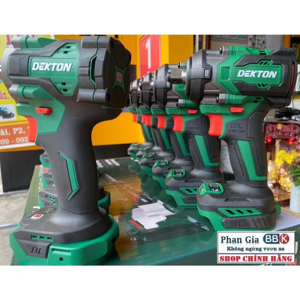 Thân máy siết bulong 380Nm chính hãnġ Dekton M21-WI380NCP-Mô tơ lõi đồng 100%-Bảo hành chính hãƞg.