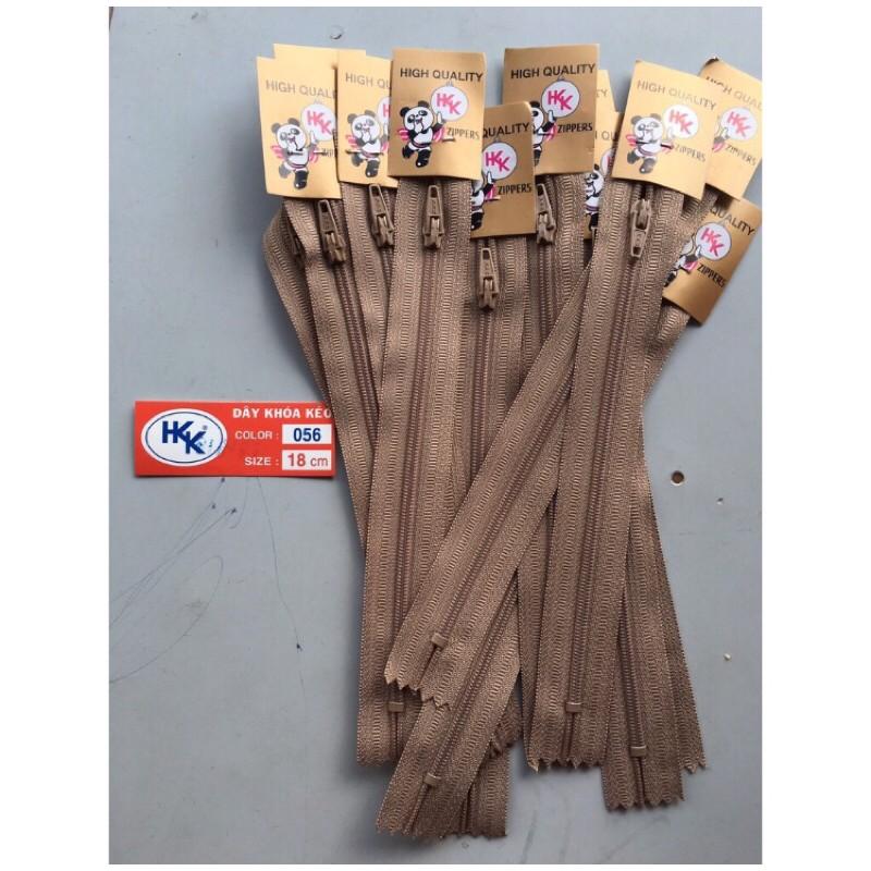 1 lố 12 sợi dây kéo khóa quần tây HKK dài 18CM sử dụng làm dây kéo khóa cho quần tây ...