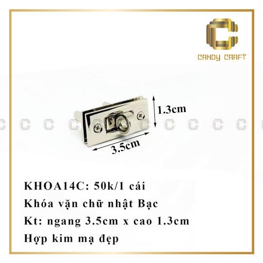 Khóa vặn chữ nhật 3.5x1.5cm