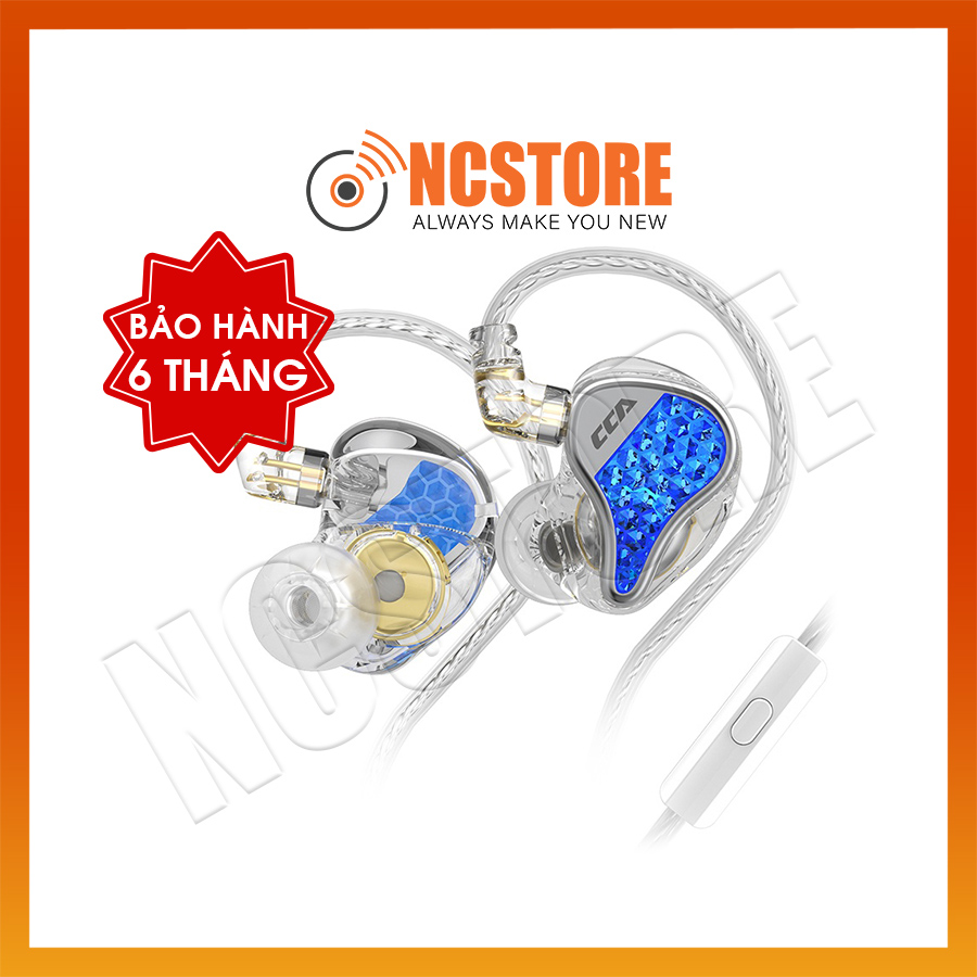 [NC] Tai Nghe CCA LYRA Nhét Tai Hybrid 1 Dynamic XUN 10mm In Ear Hifi | Nhạc cụ Jazz Không lời Ballad | Có Mic | Hàng Chính Hãng