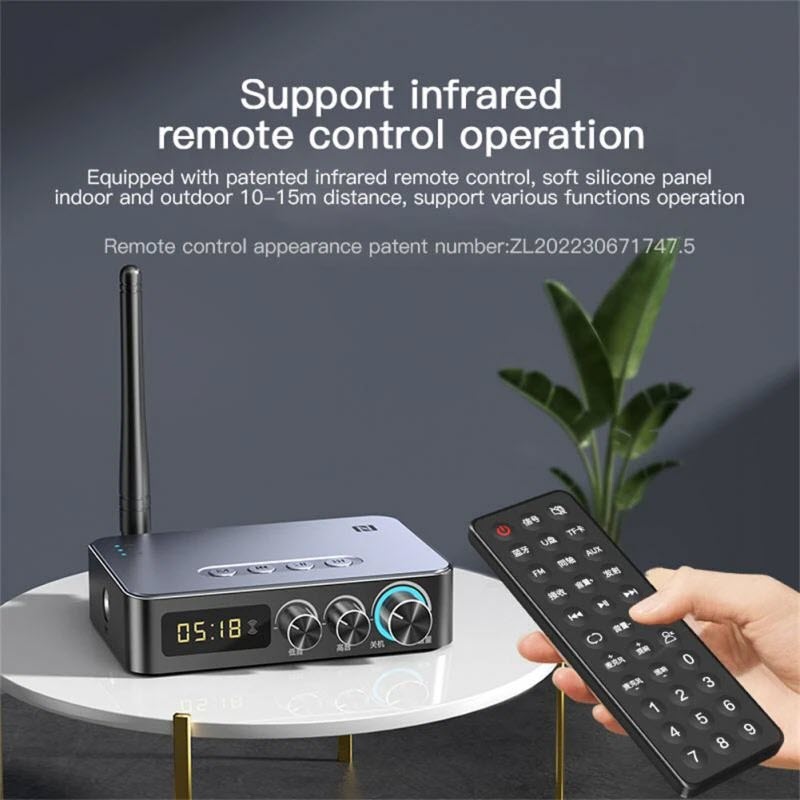 Bộ Thu Phát Âm Thanh M9 Pro Bluetooth 5.1 Receiver Transmitter FM Radio K-sing 4 In1 NFC U Disk/TF Card FM Radio. M9 Pro Upgrade Bluetooth5.1 Audio Receiver Transmitter 3D Surround Stereo Music NFC Touch Wireless Adapter With Mic U Disk Play