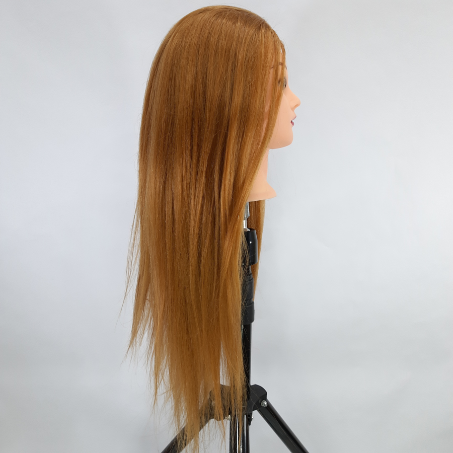 Đầu Canh Nữ 90% Tóc Thật Dài 55cm Chịu Nhiệt Dùng Học Bới Tóc Có Thể Uốn Xoăn, Duỗi, Là Thẳng, Dập Xù, Sấy Tạo Kiểu Tóc Đẹp