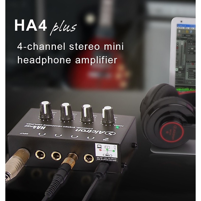 Bộ chia tai nghe 4 cổng Alctron HA4 Plus - Hàng Nhập Khẩu
