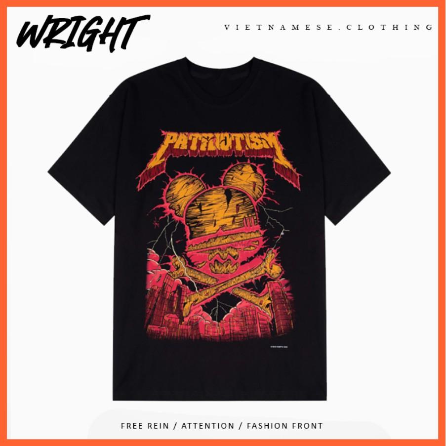 Áo Phông Bad Habits Áo Thun Patriot Unisex Nam Nữ Form Rộng Tay Lỡ Wright Mẫu Hot 2021 S - 3XL Ulzzang Hot Cá Tính